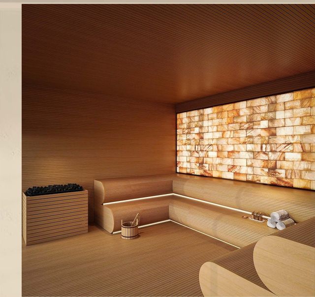 Sauna đá muối trong nhà, tầng 27